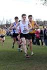 Keith Gerrard (Lancashire) leads Ricky Stevenson (North East), Senior Mens, McCain Inter Counties Cross Country, Cofton Park, Birmingham.